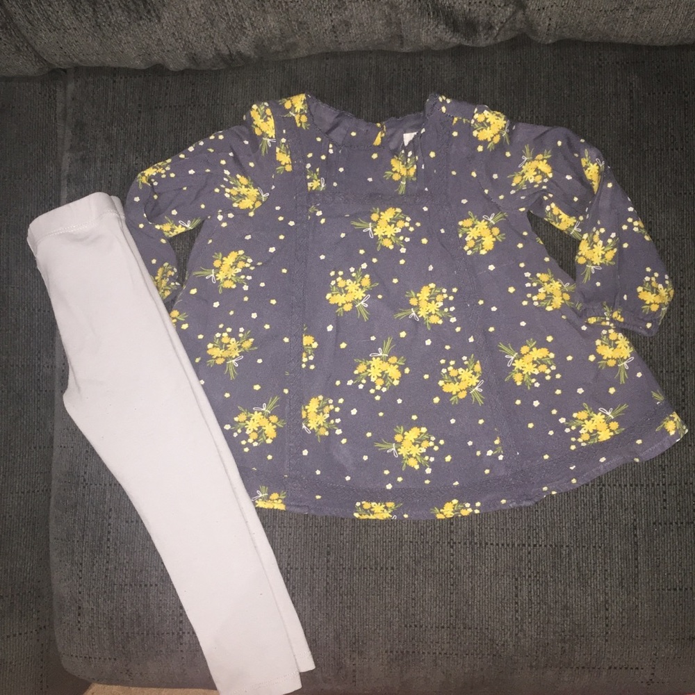 Floral shirt and leggings